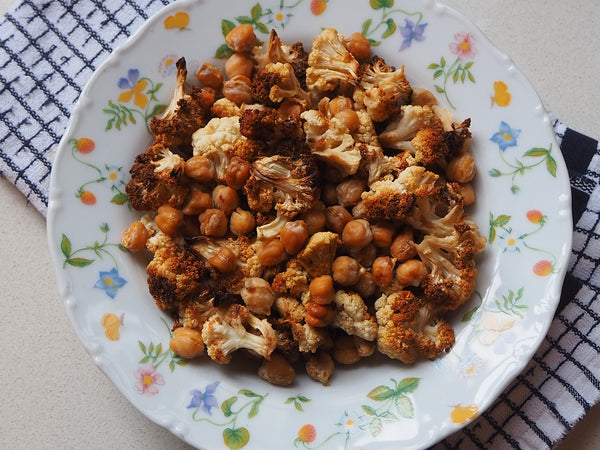 Roasted Cauliflower + Chickpeas