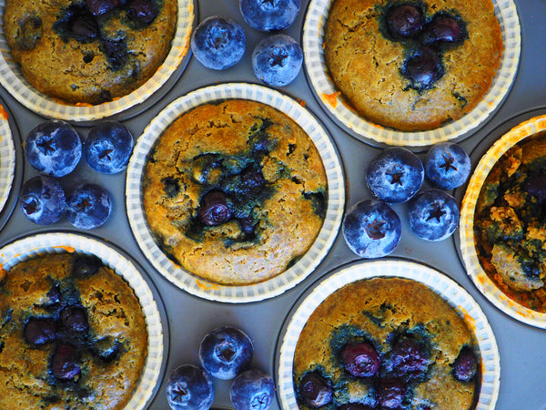 Prebiotic Blueberry Muffins
